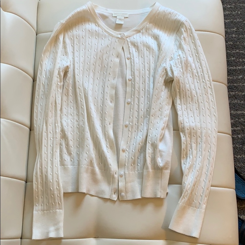 [SOLD] H&M White/Cream Cardigan Small